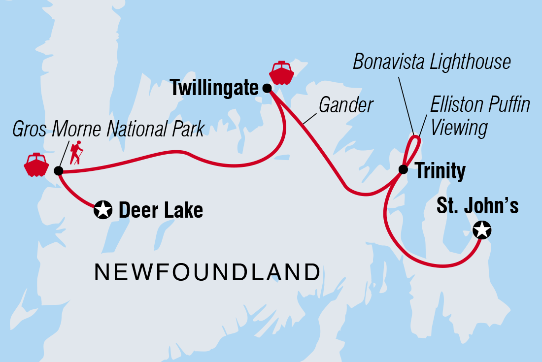 Trip route map