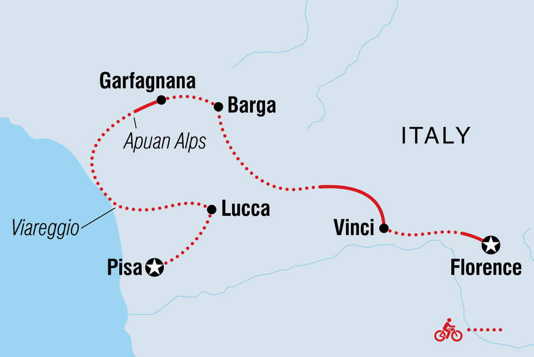 Trip route map