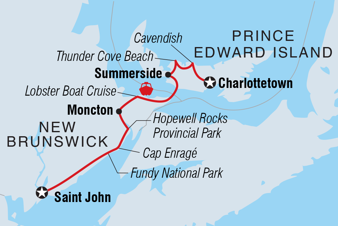 Trip route map