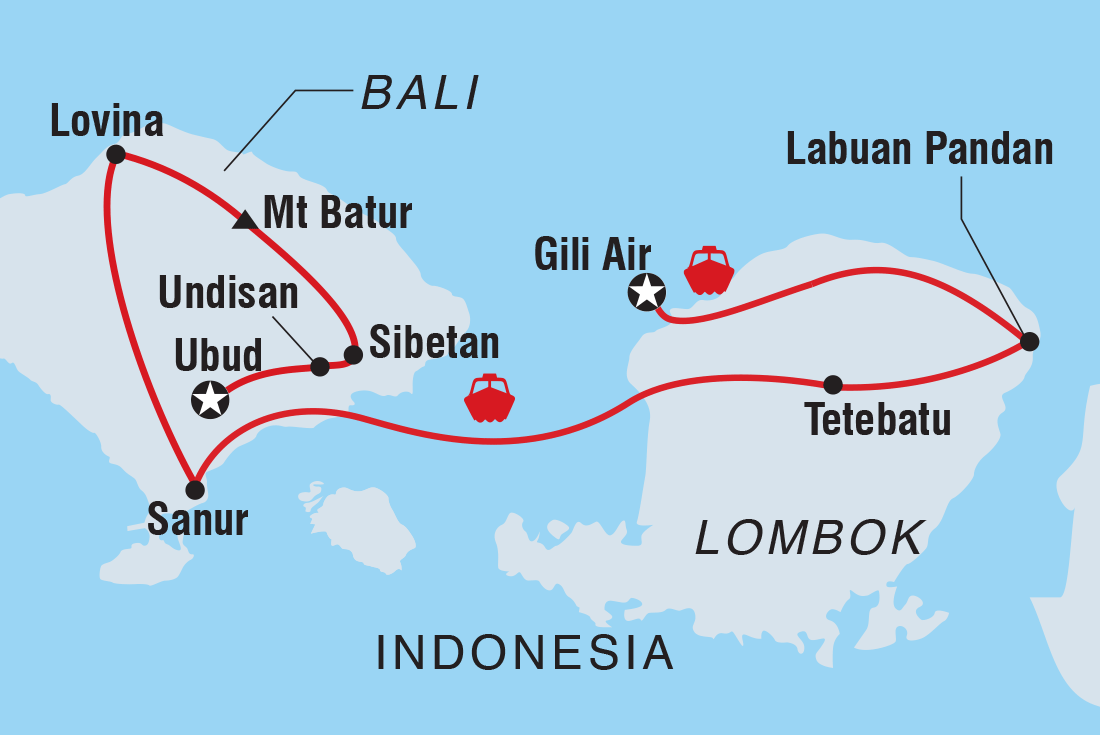 Trip route map