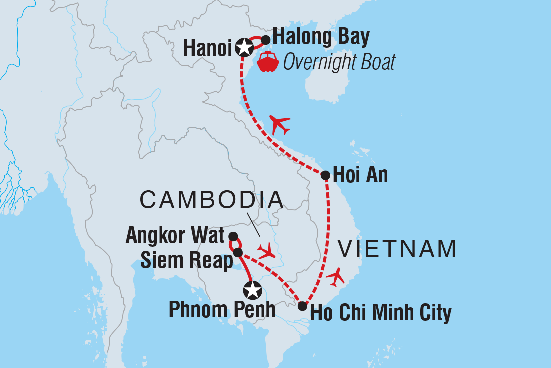 Trip route map
