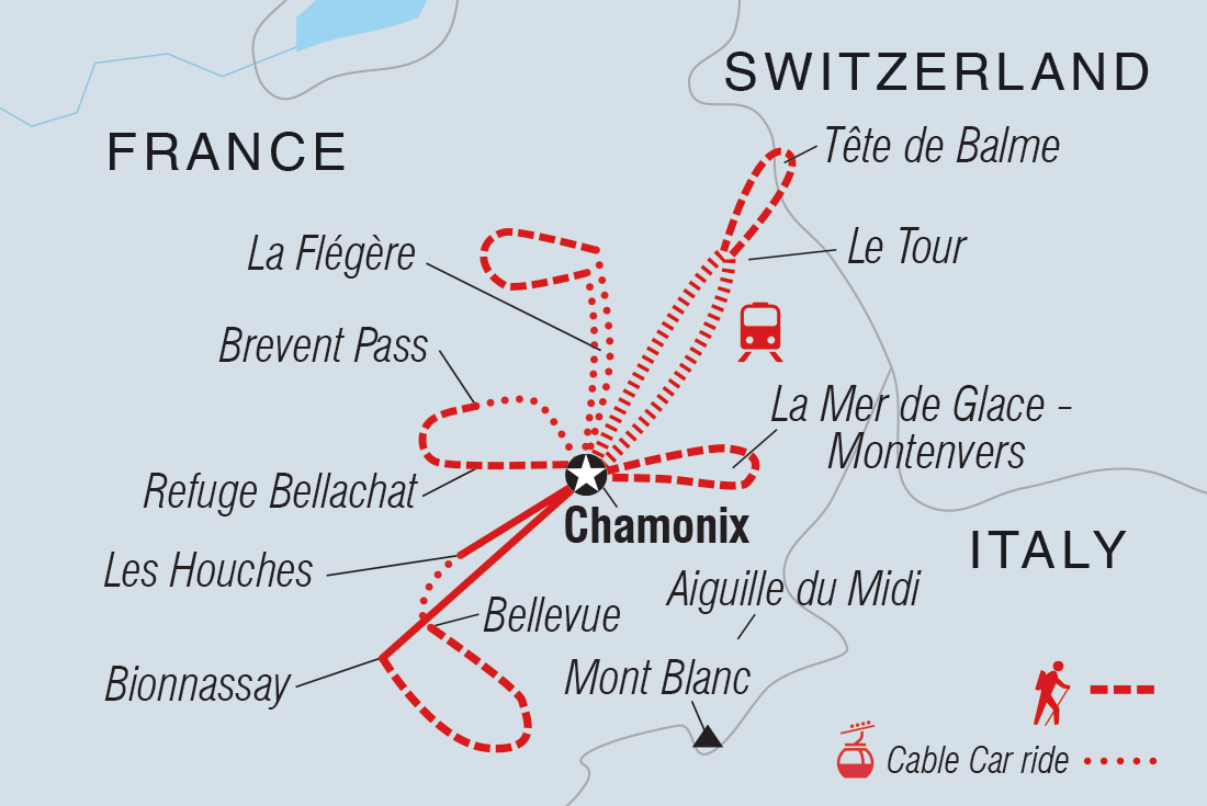 Trip route map