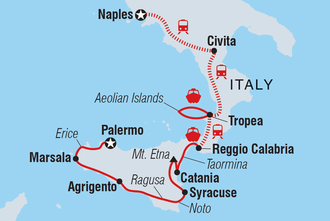 Trip route map