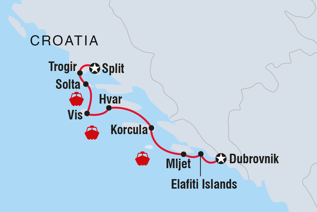 Trip route map