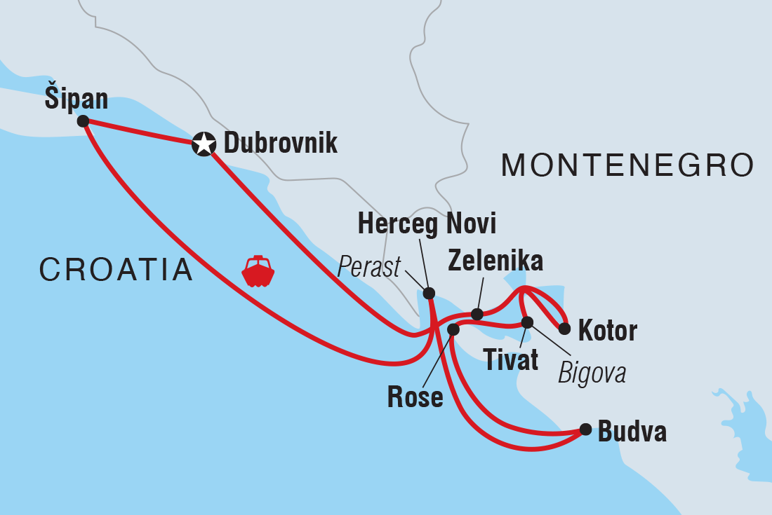 Trip route map