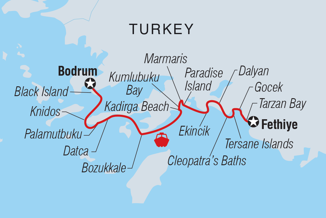 Trip route map