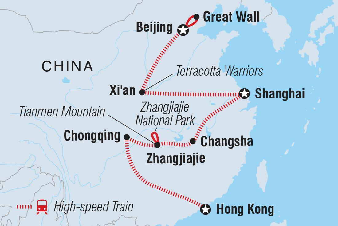 Trip route map