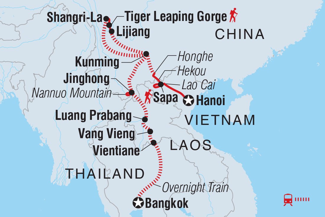 Trip route map