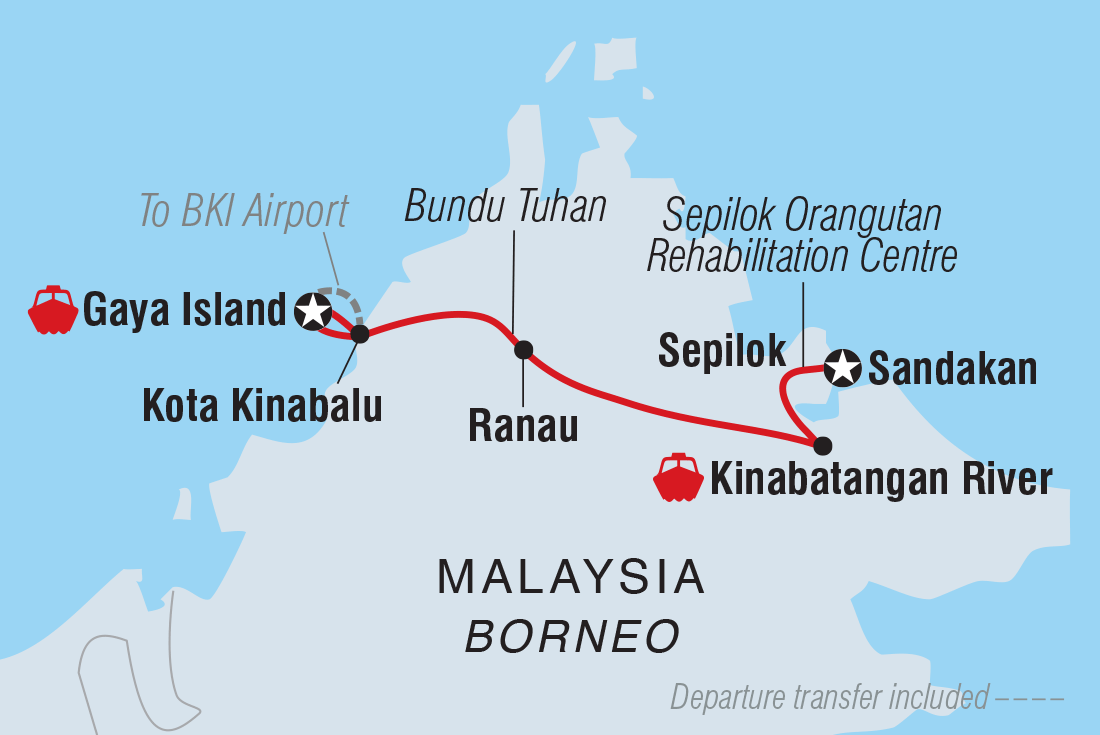 Trip route map