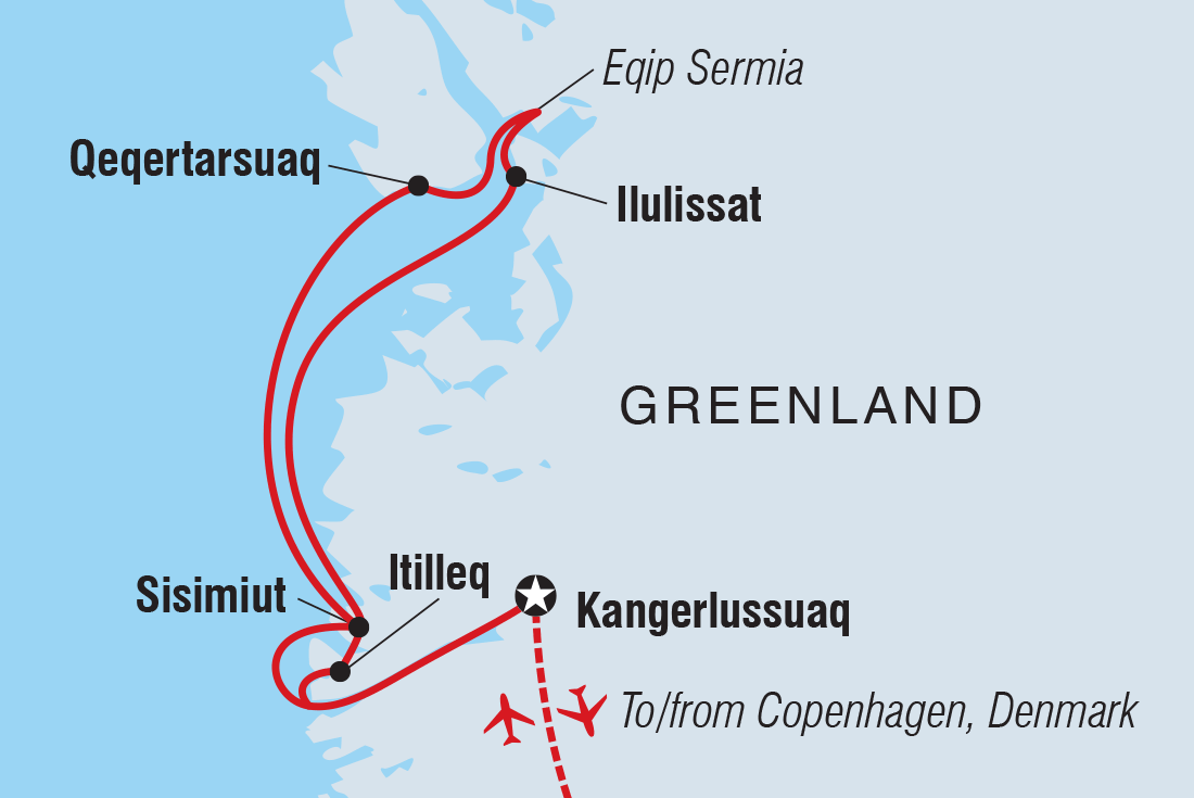 Trip route map