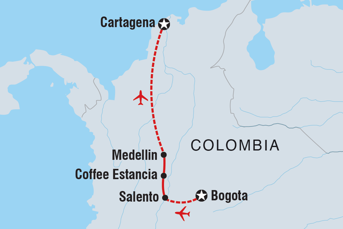 Trip route map
