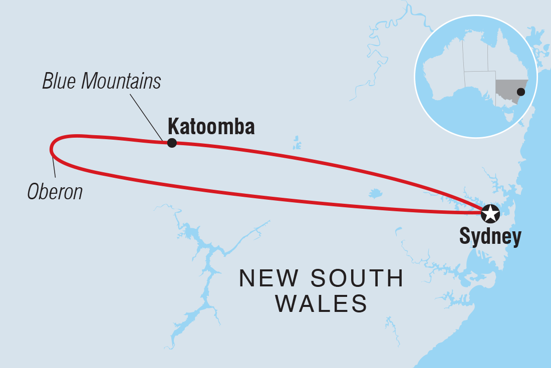 Trip route map