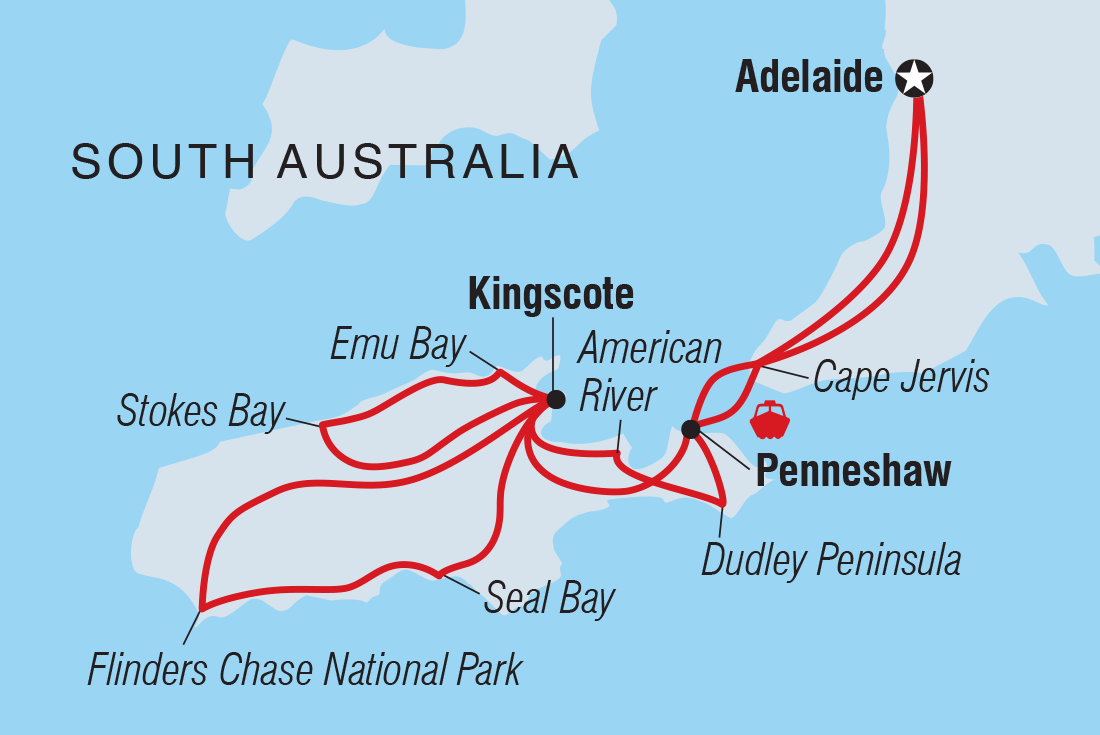 Trip route map