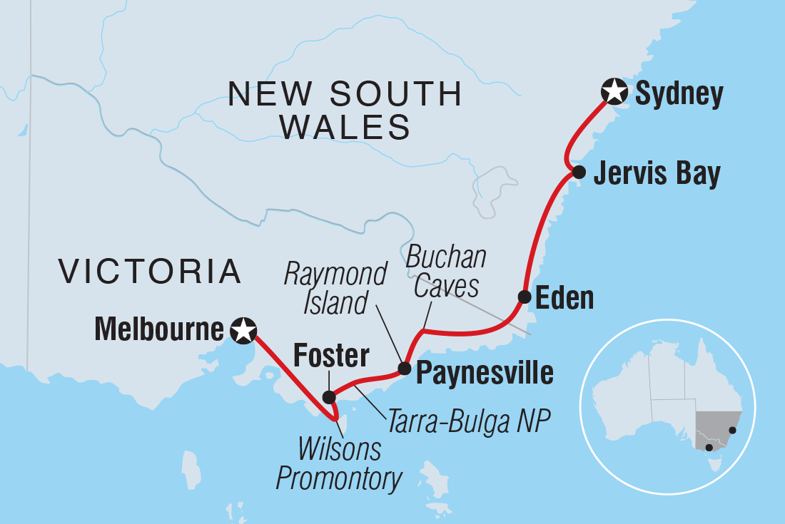 Trip route map