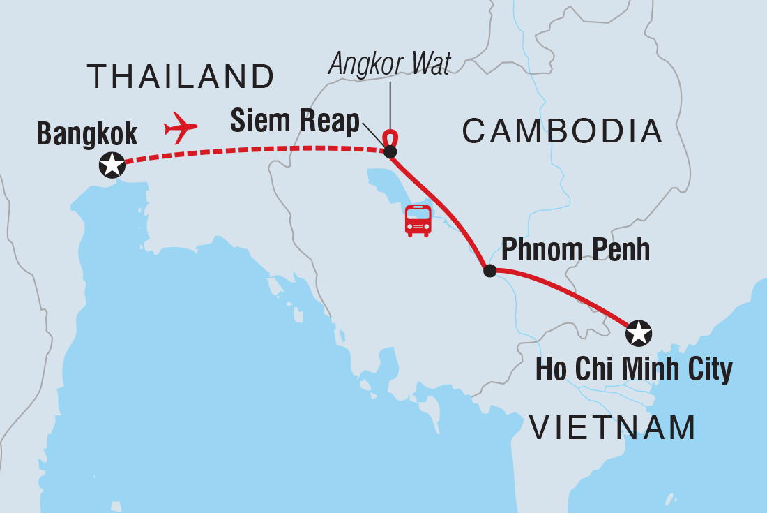 Trip route map