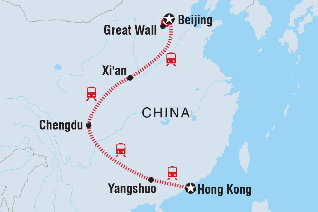 Trip route map
