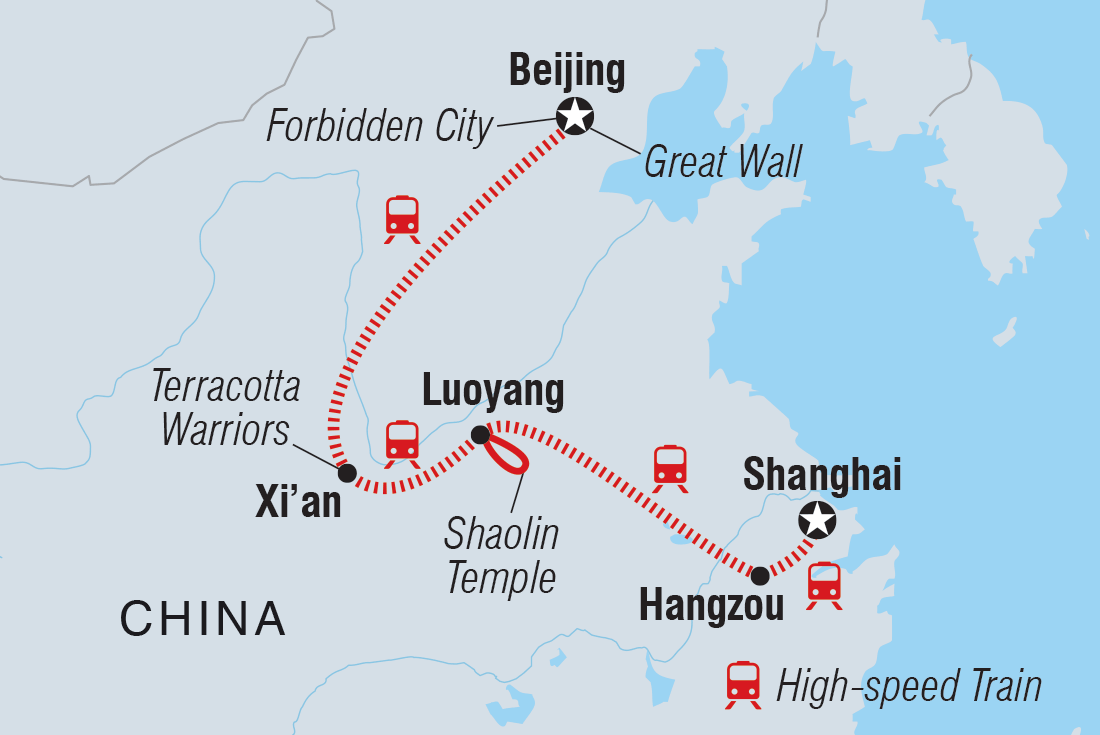 Trip route map