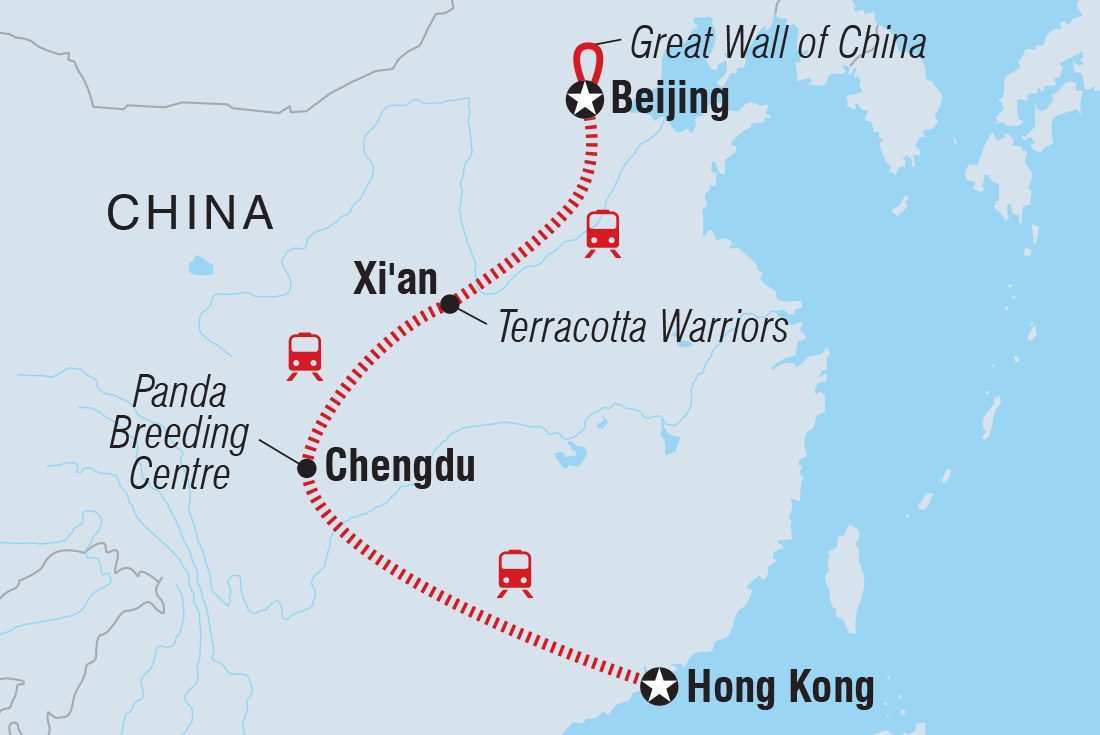 Trip route map