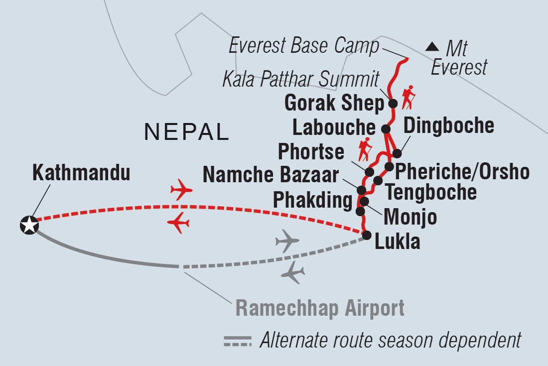 Trip route map