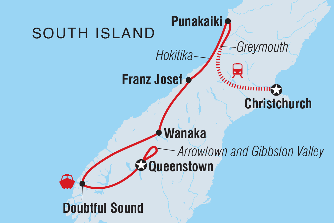 Trip route map