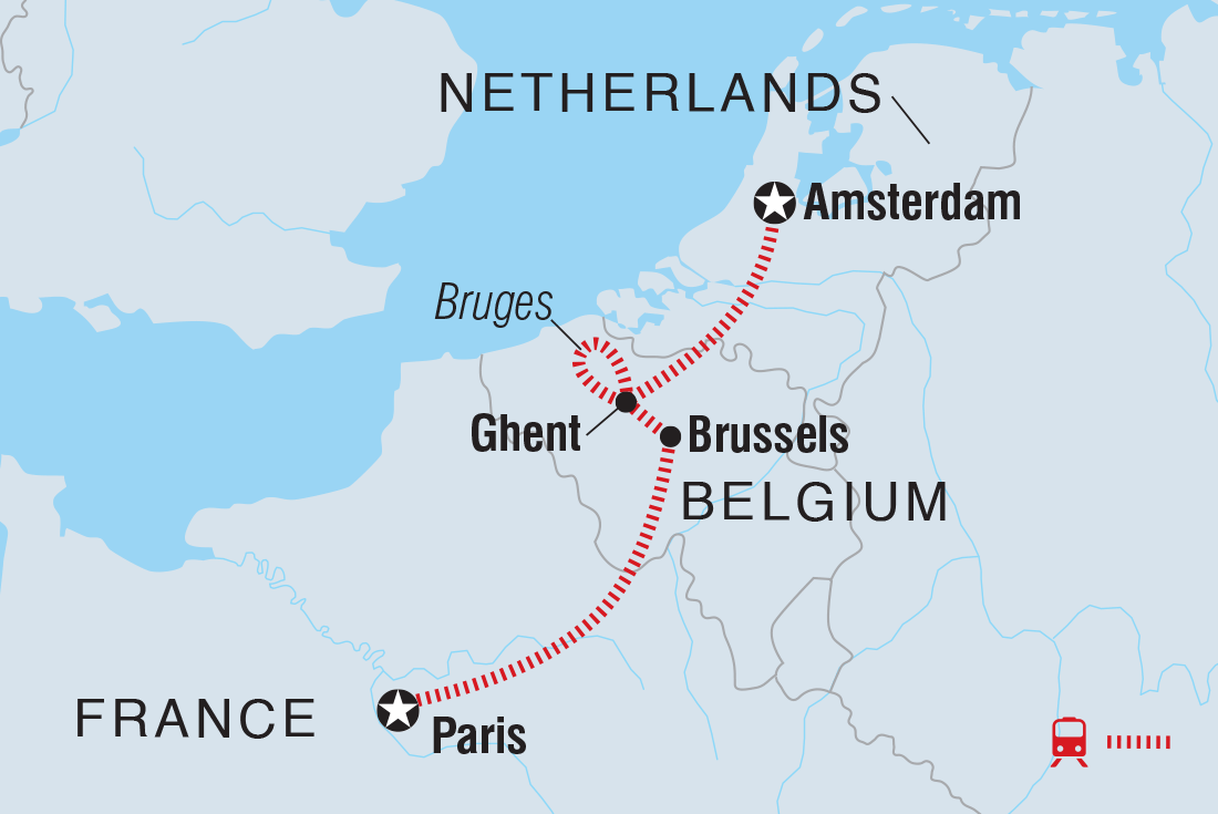Trip route map