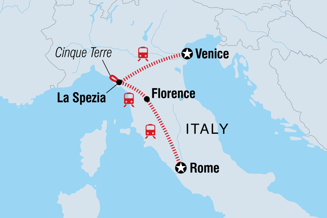Trip route map