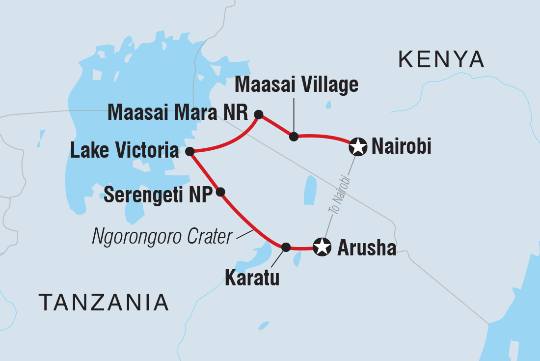 Trip route map