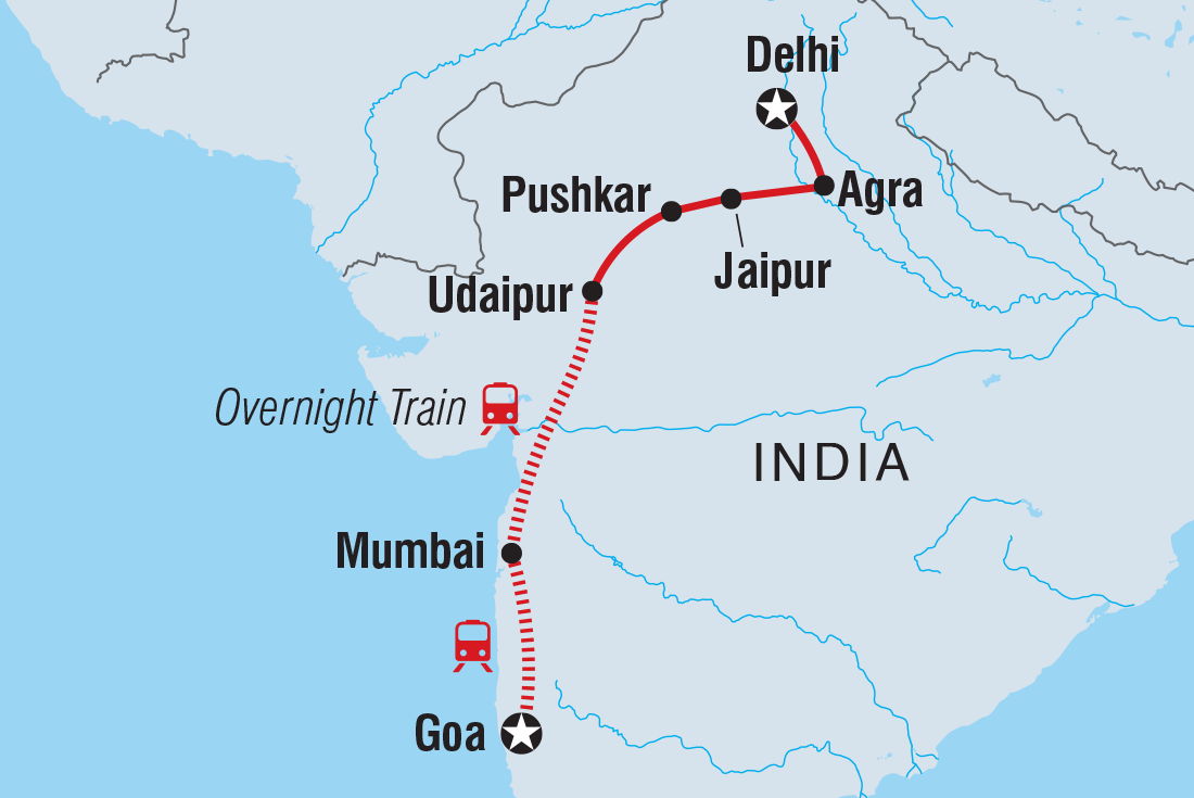 Trip route map