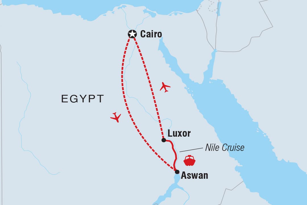 Trip route map