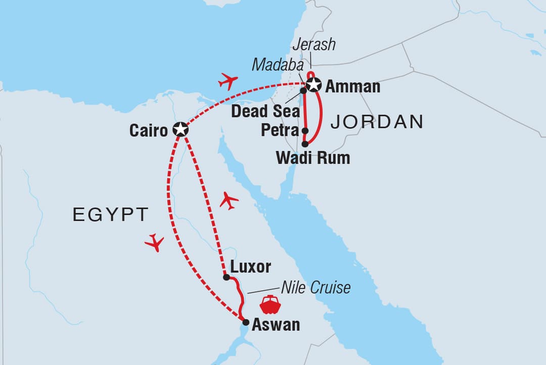 Trip route map