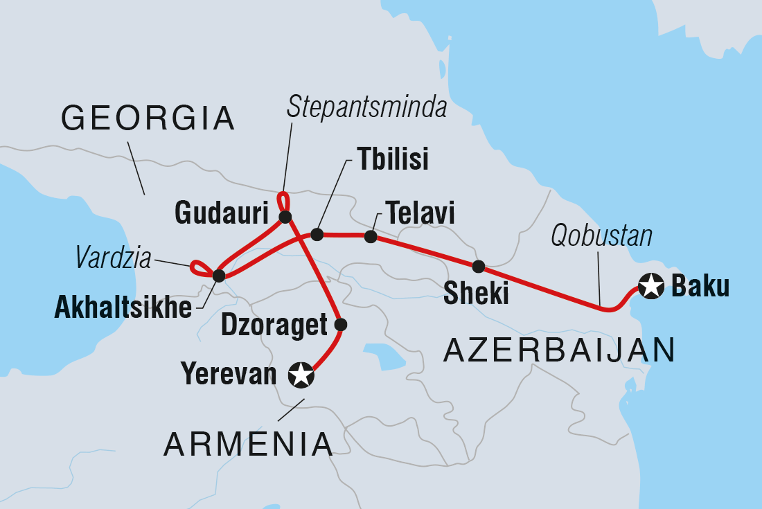 Trip route map