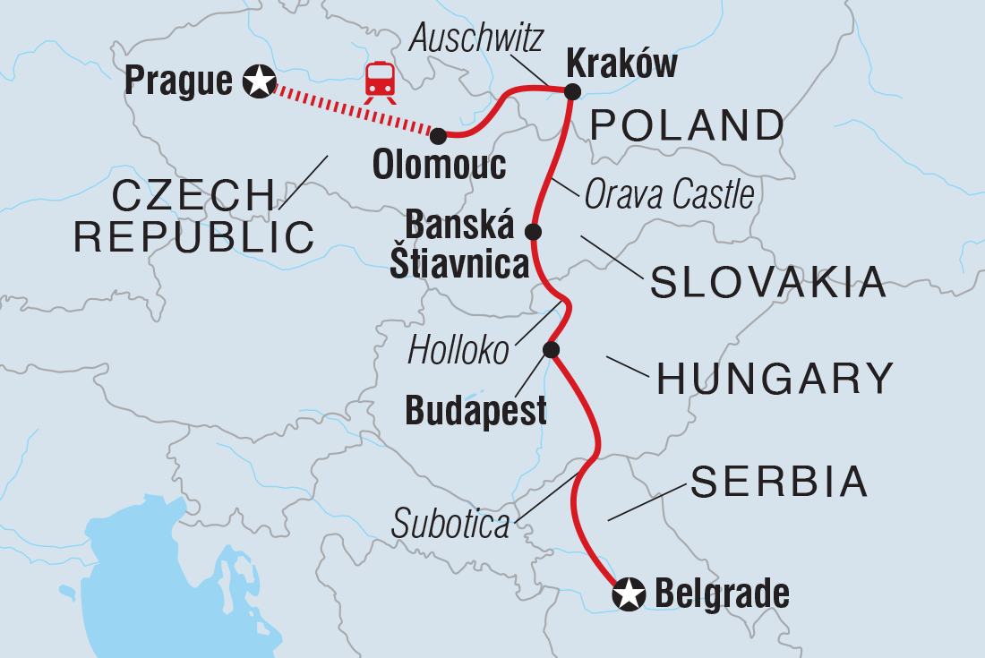 Trip route map
