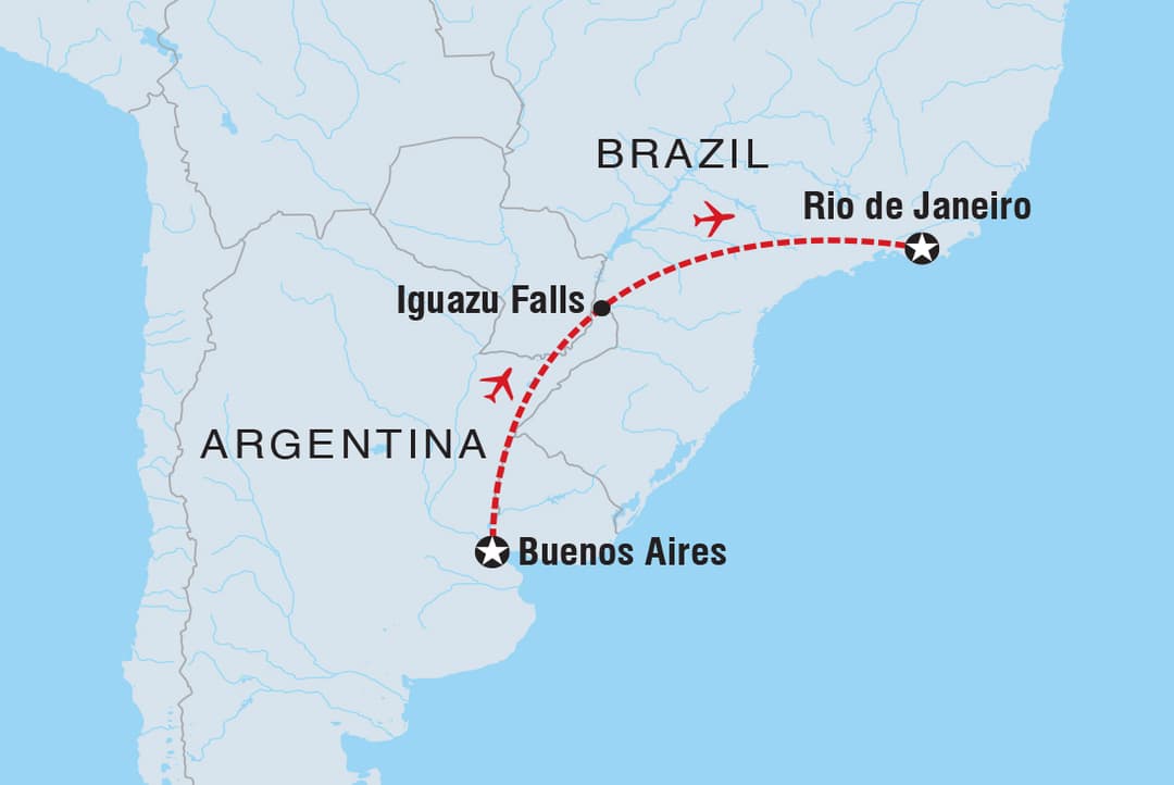 Trip route map