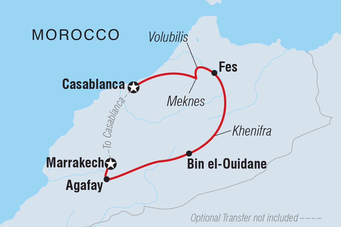 Trip route map