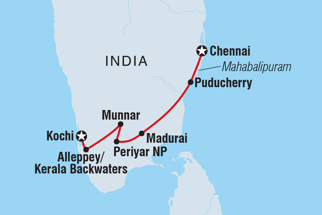 Trip route map