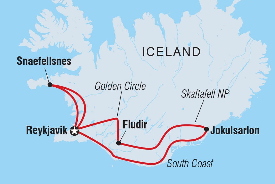 Trip route map