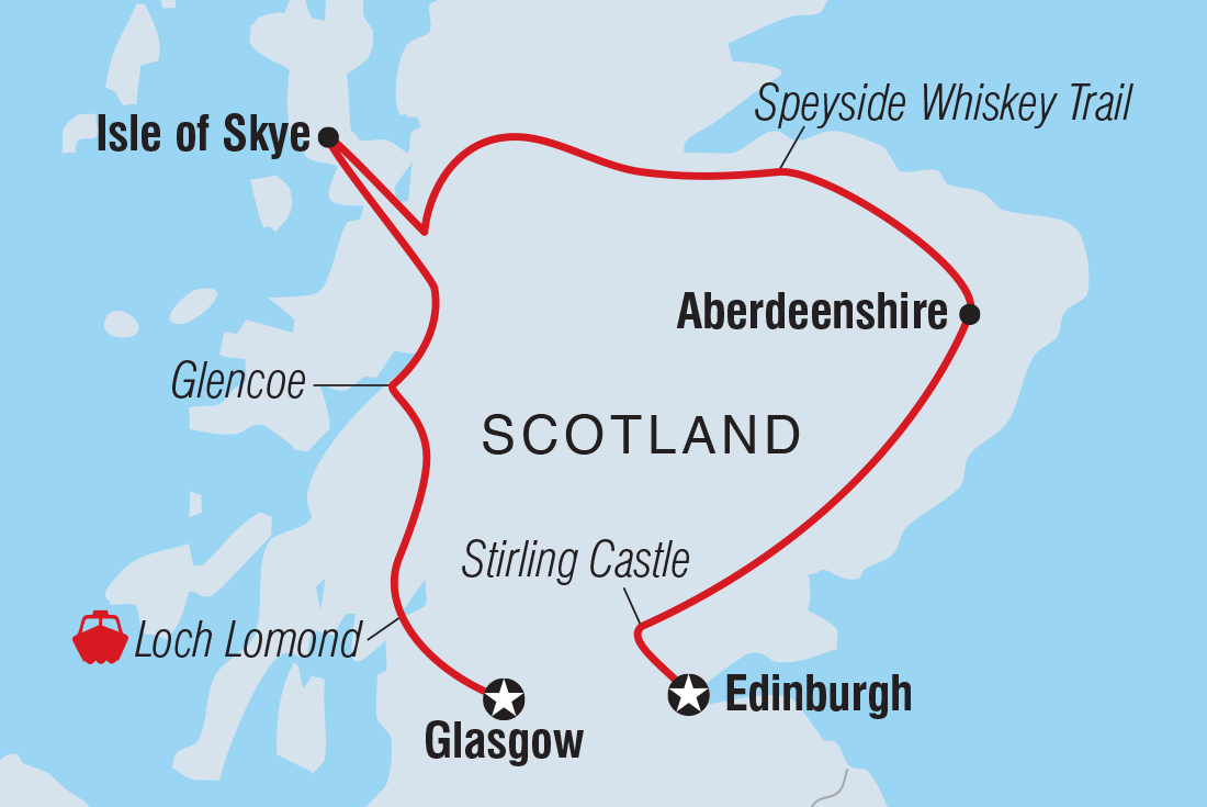 Trip route map
