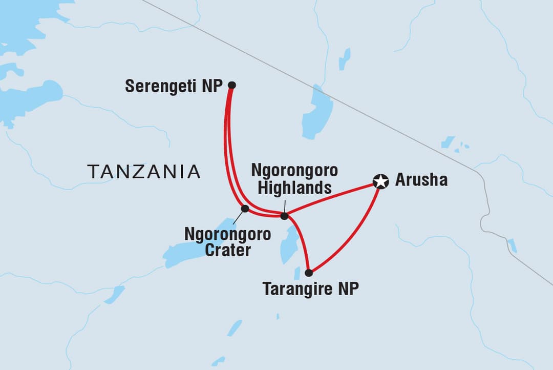Trip route map