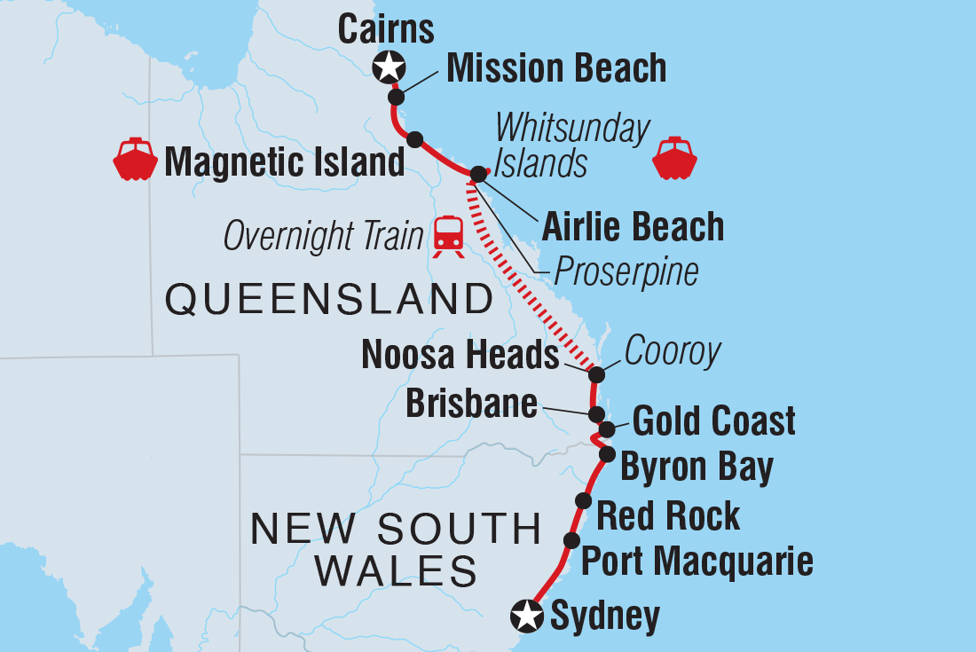 Trip route map