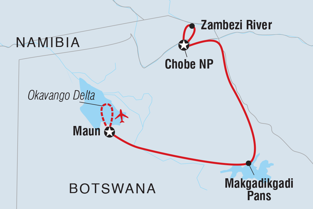 Trip route map