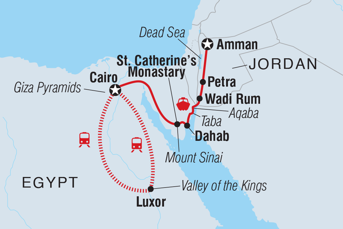 Trip route map