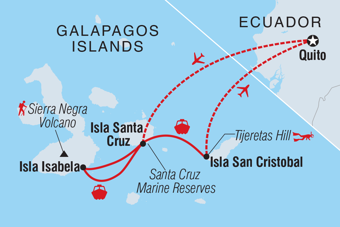 Trip route map