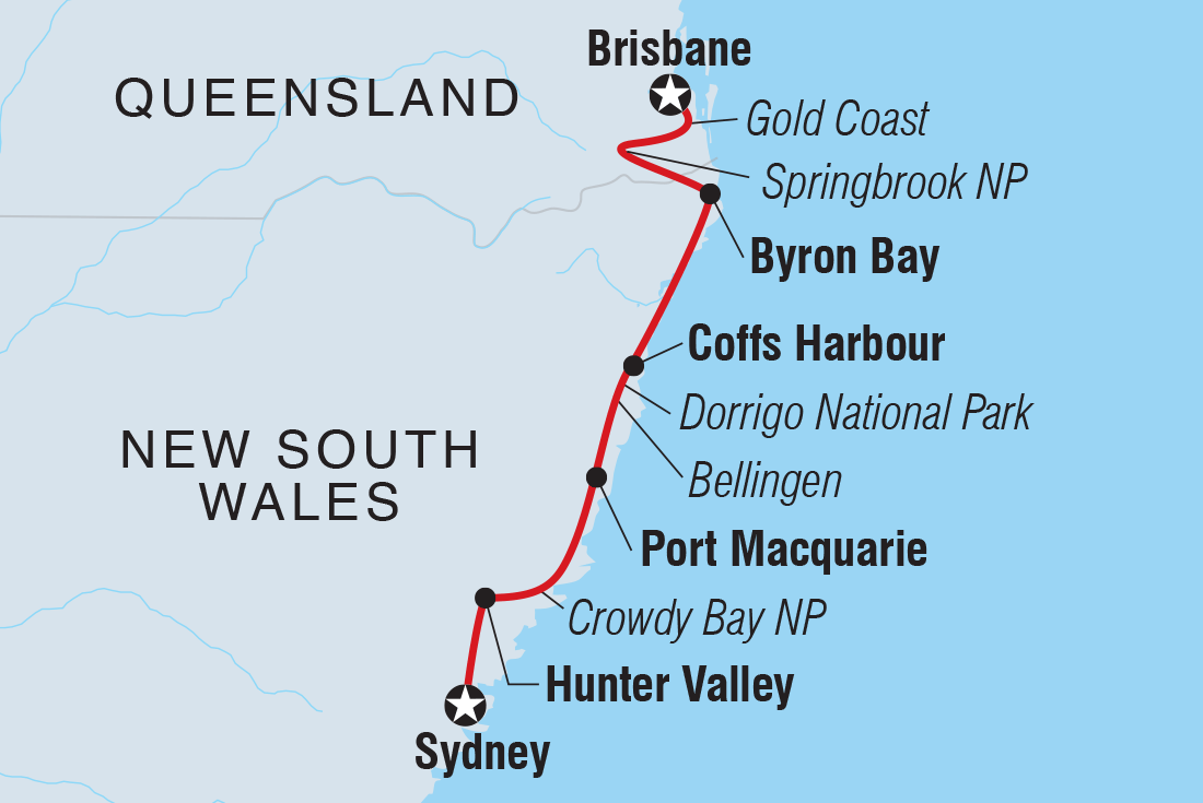 Trip route map