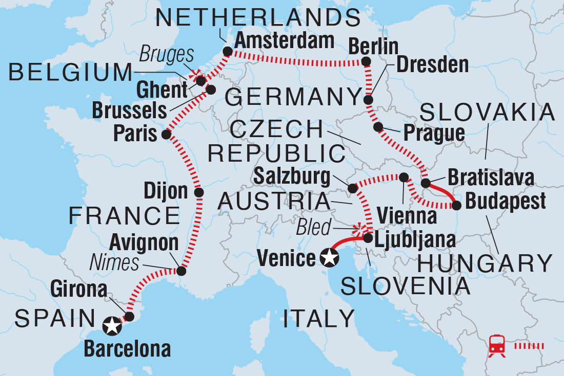 Trip route map