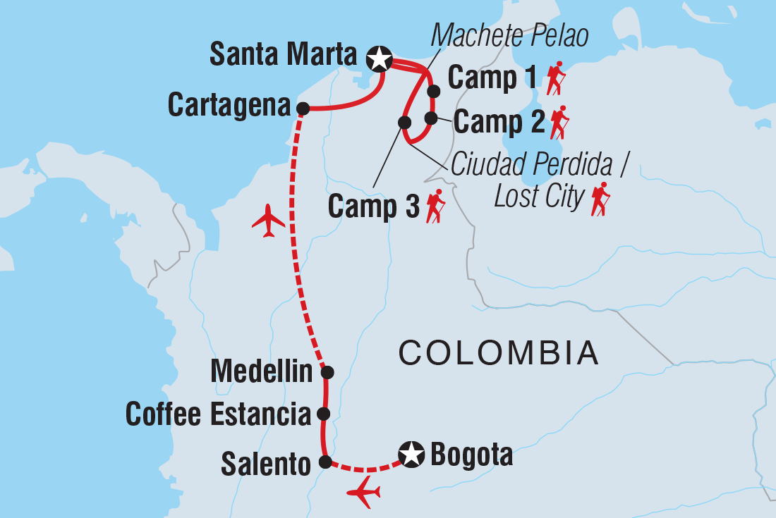 Trip route map