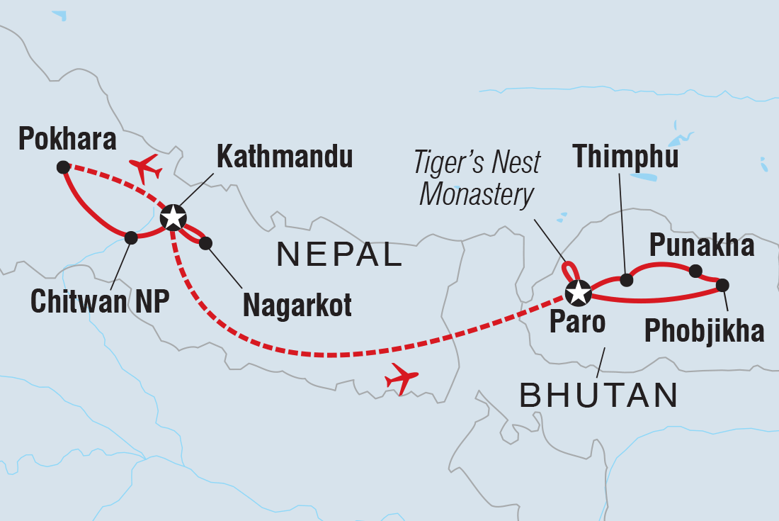 Trip route map