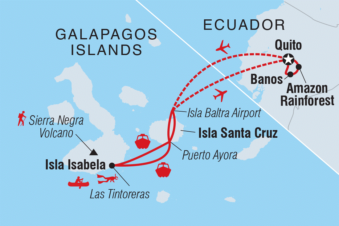 Trip route map