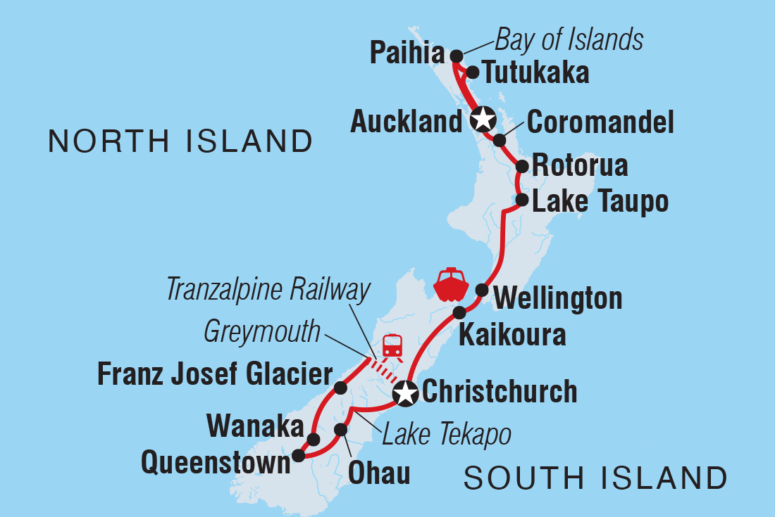 Trip route map