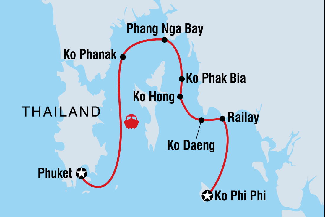 Trip route map