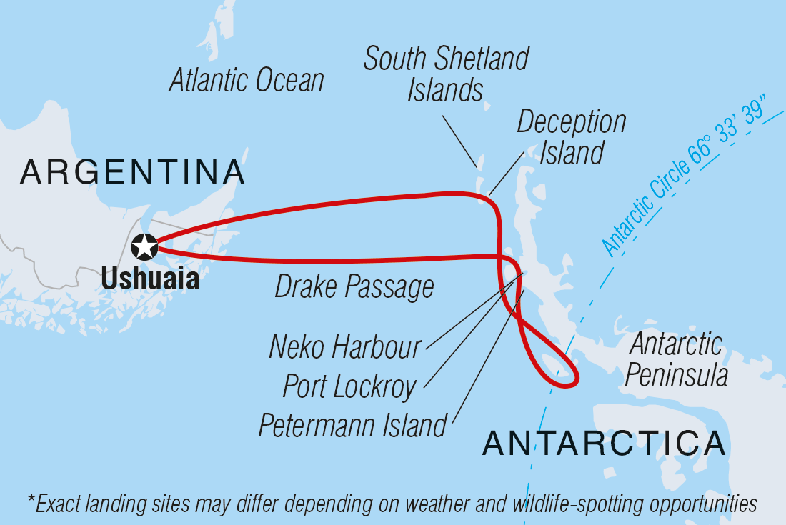 Trip route map